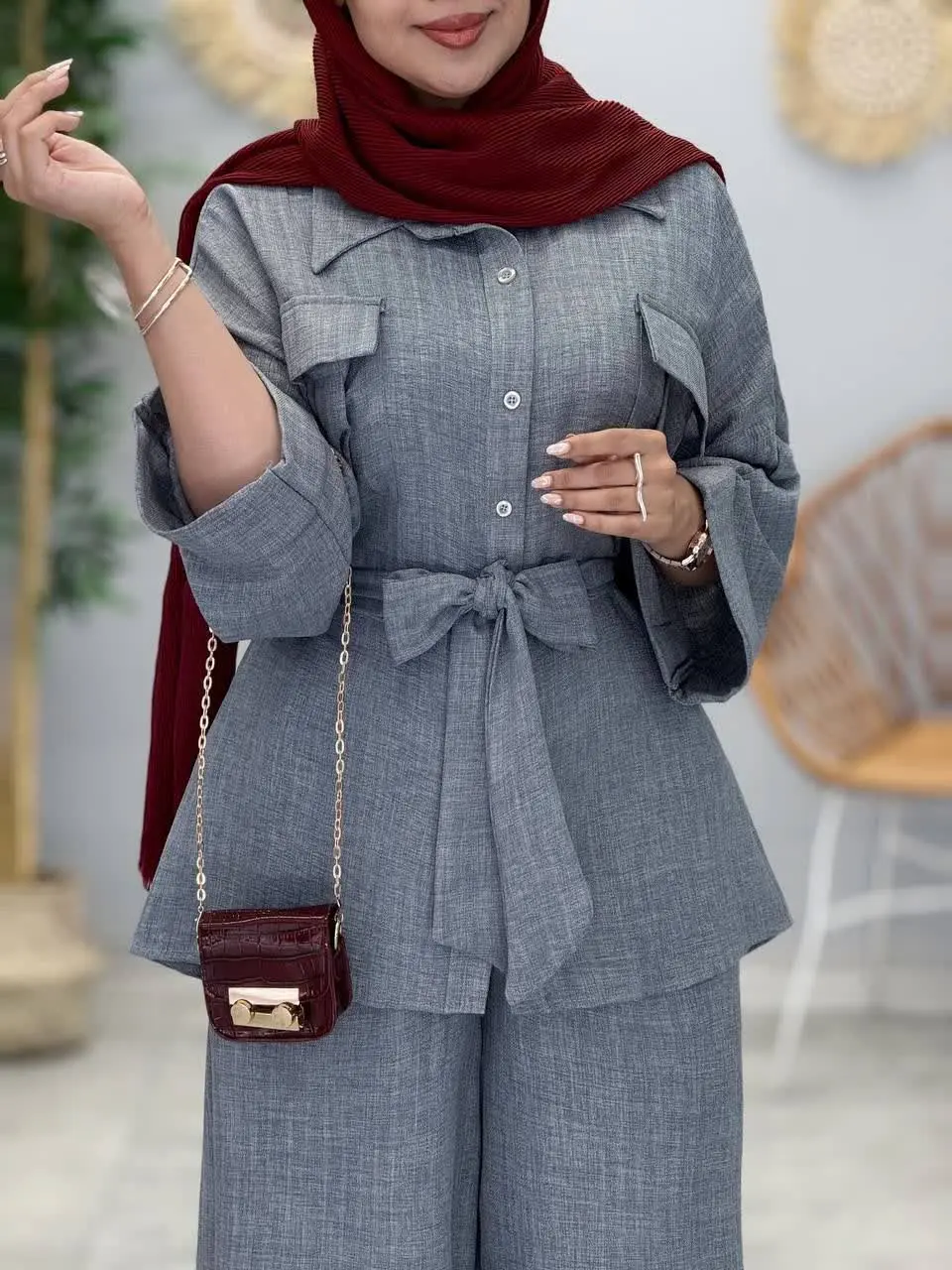 3446-شومیز و شلوار سونیا